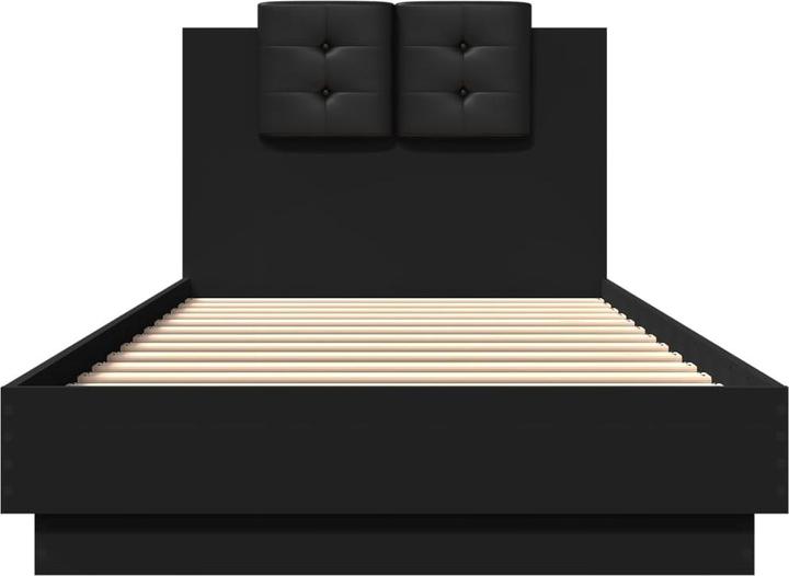Actual product image VidaXL Bed frame with headboard (90 x 200 cm)