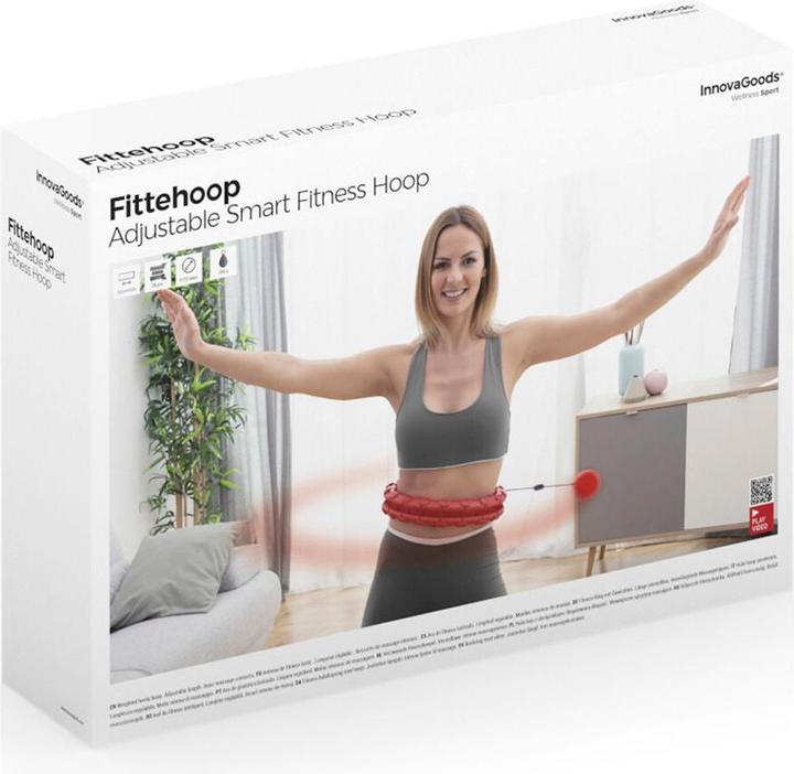 Image du produit InnovaGoods Hula Hoop avec balle de poids - réglable (132 cm, 280 g)