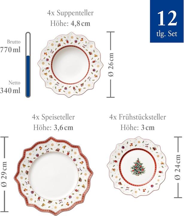 Produktbild Villeroy & Boch Teller Set 12tlg. Toy's Delight (12 Stk.)