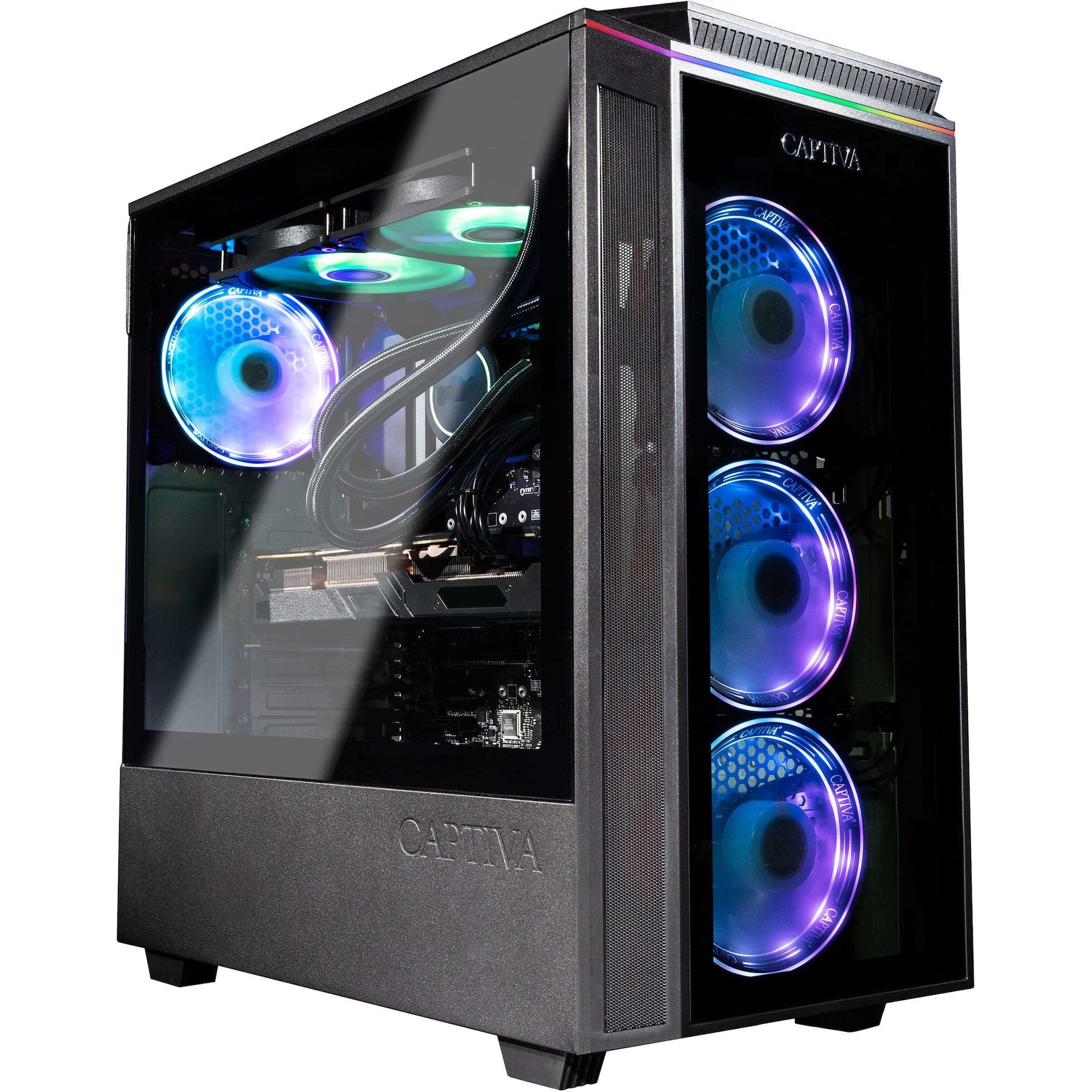 Captiva Advanced Gaming I73-485 Core i9 RTX 3060 (Intel Core i9-13900F, 32 GB, 1000 GB, GeForce RTX 3060), PC, Schwarz