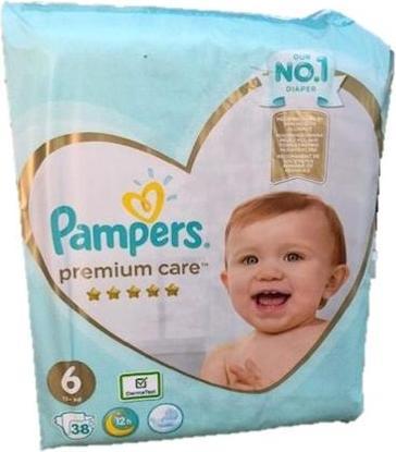 Productafbeelding Pampers Premium Care Sauskelnės, 6 Dydis, 38 Sauskelnės, 13+ kg (Gr. 6, Verplaatsbaar pakket, 38 Stuk)