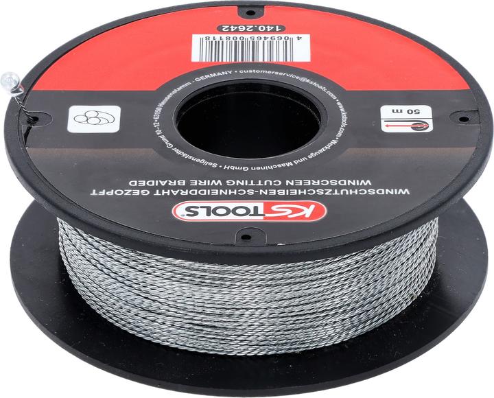Actual product image KS Tools Scheiben-Schneiddraht, gezopft, 50 m