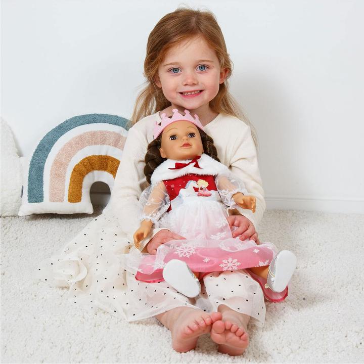 Produktbild Heless Winterprinzessin Lumi Puppenkleid mit Krone und Umhang - Grösse 28-35 cm