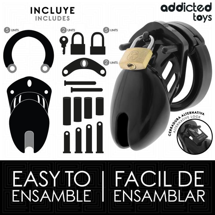 Productafbeelding Addicted toys Locked - Obsidian Hold Peniskã„Fig Grã–Sse S