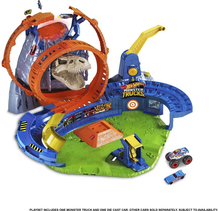 Produktbild Hot Wheels Monster Trucks Vulkan Arena Spielset