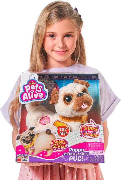Actual product image Magni Pets Alive Pug Poppy interactive (29 cm)