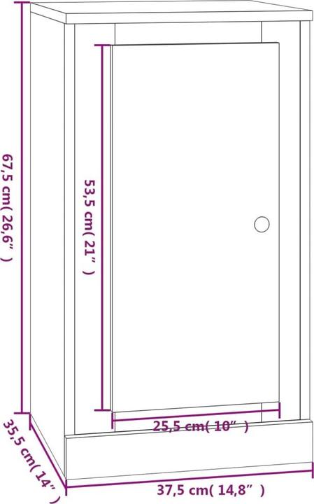 Image du produit vidaXL Paxton (37.50 x 35.50 x 67.50 cm)