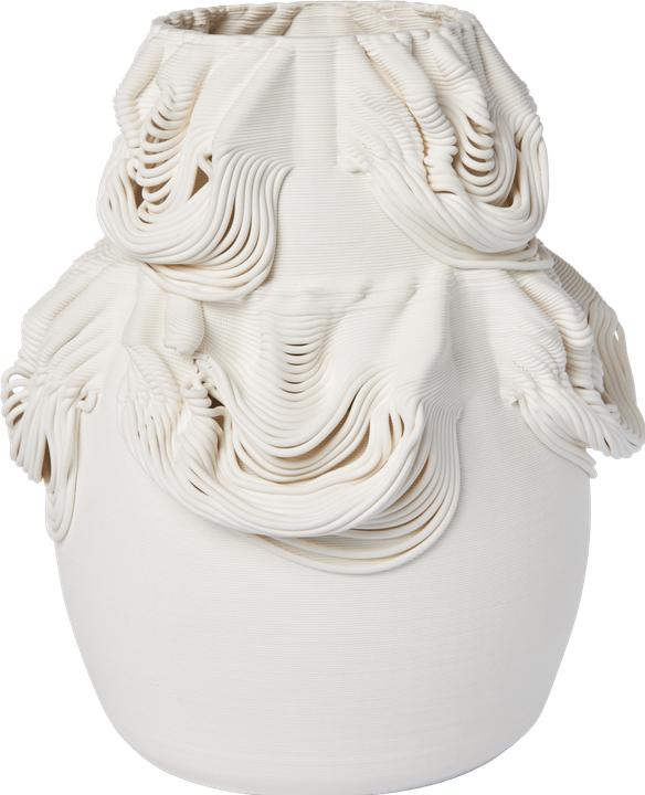 Ferm Living Drisca Vase - H23 - Off-white (1x)