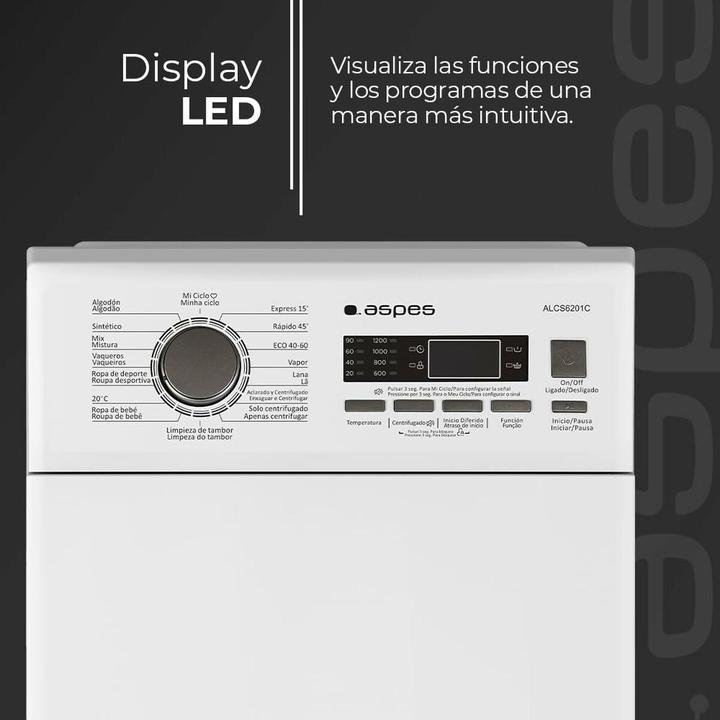 Actual product image Aspes Waschmaschine ALCS6201C (6 kg, Upwards)