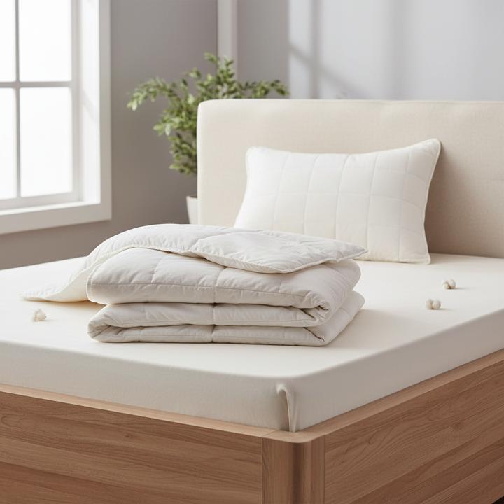 Actual product image Cotton Box Duvet and pillow set cotton 160x210 - 50x70cm (160 x 210 cm)