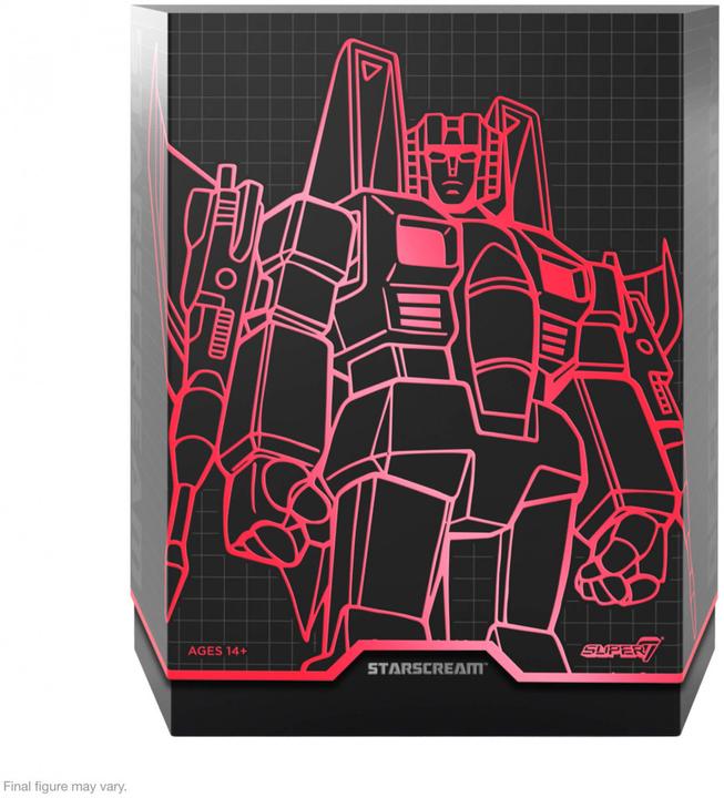 Actual product image Super7 Transformers figurine Ultimates Starscream G1 18 cm