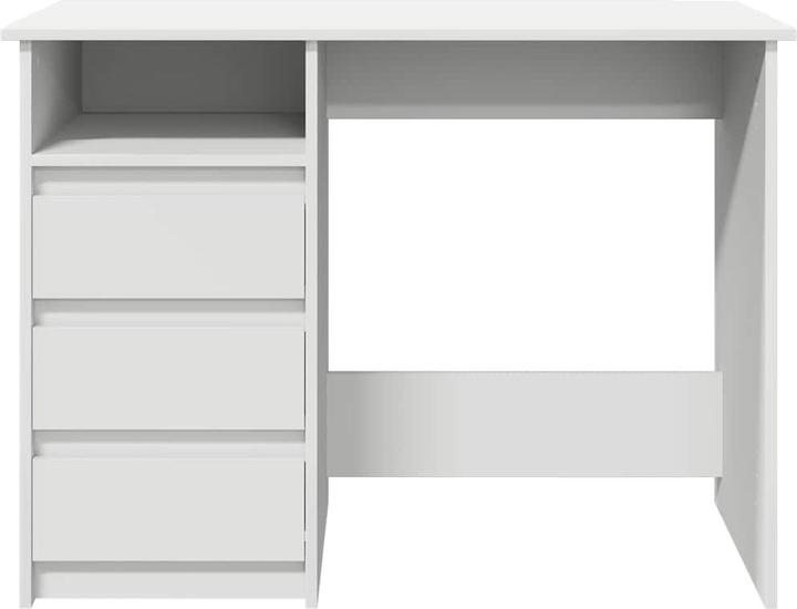 Produktbild VidaXL Schreibtisch Weiss 102x50x75 cm Holzwerkstoff Bürotisch Tisch PC-Tisch (102 x 50 x 75 cm)