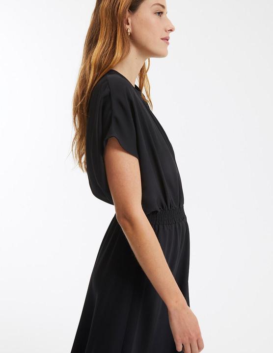 Image du produit La Redoute Collections Maxi-robe évasée avec taille smockée (32)