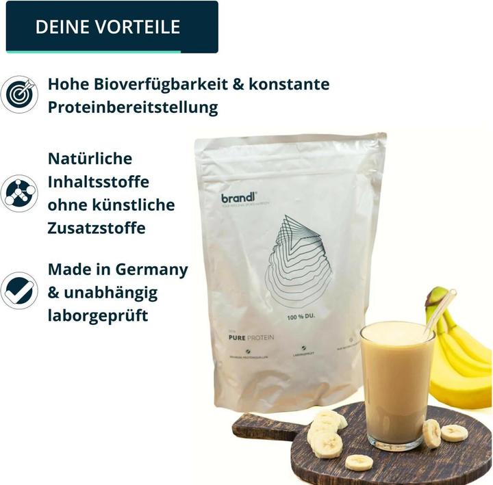 Produktbild Brandl Pulver Pure Protein (Banane, 1 Stk., 1000 g)