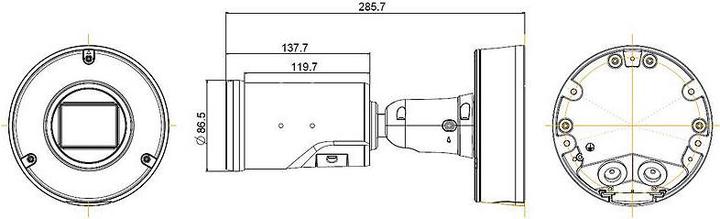 Actual product image Vivotek V-SERIE IB9387-EHTV-V3 Bullet IP camera, 5MP, IR, Outdoor, 2.7-13.5mm (2560 x 1920 pixels)