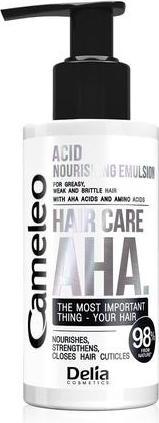 Immagine prodotto Delia Cosmetics Cameleo Cura dei Capelli Aha. Emulsione Acida Nutriente Per Capelli Deboli E Sfibrati 150Ml (150 ml, Shampoo liquido)