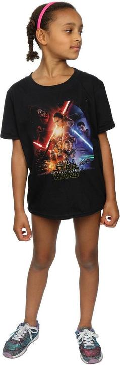 Produktbild Star Wars Girls Poster Cotton T-Shirt (140, 146)
