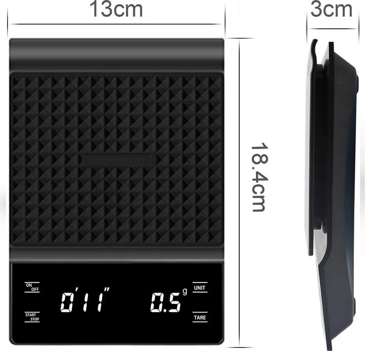 Immagine prodotto Digitale Kaffeewaage mit Timer und LED-Touchscreen