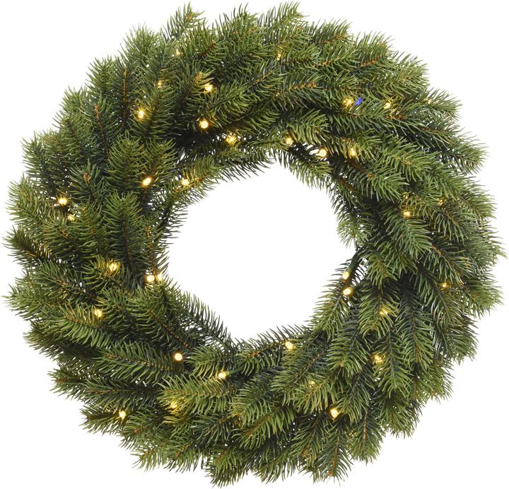 Produktbild Lumineo Winnipeg Pine Wreath with Lights, Warm White (1-teilig)