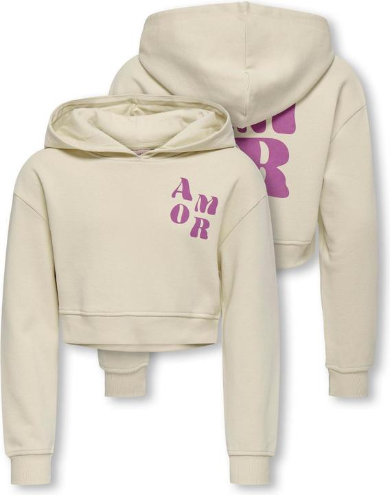 Produktbild Only Normal geschnitten Rundhals Gerippte Ärmelbündchen Tief angesetzte Schulter Sweatshirt Sweatshirt (122, 128)