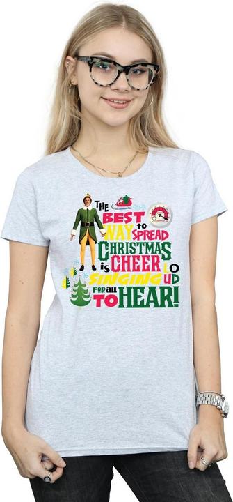 Immagine prodotto Elf Christmas Cheer Maglietta Donna (XL)