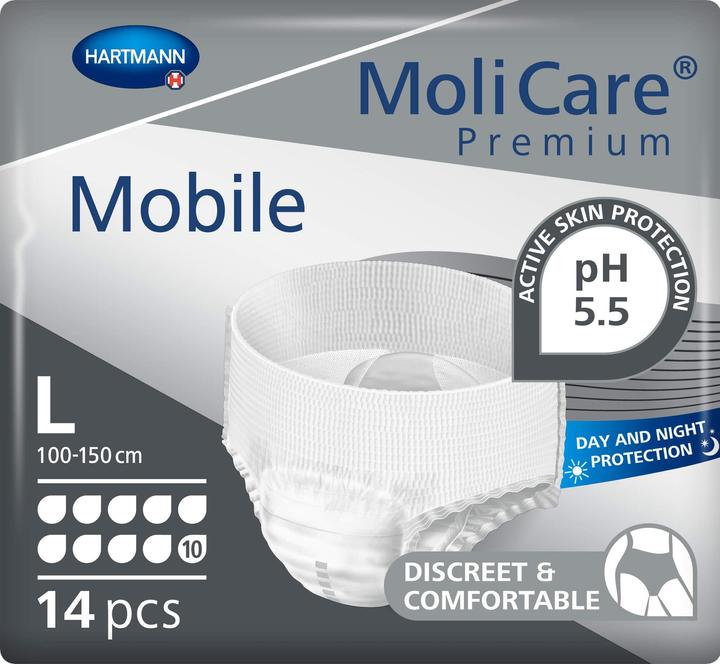 Produktbild MoliCare Mobile 10 Inkontinenz Pants (14 x, L)