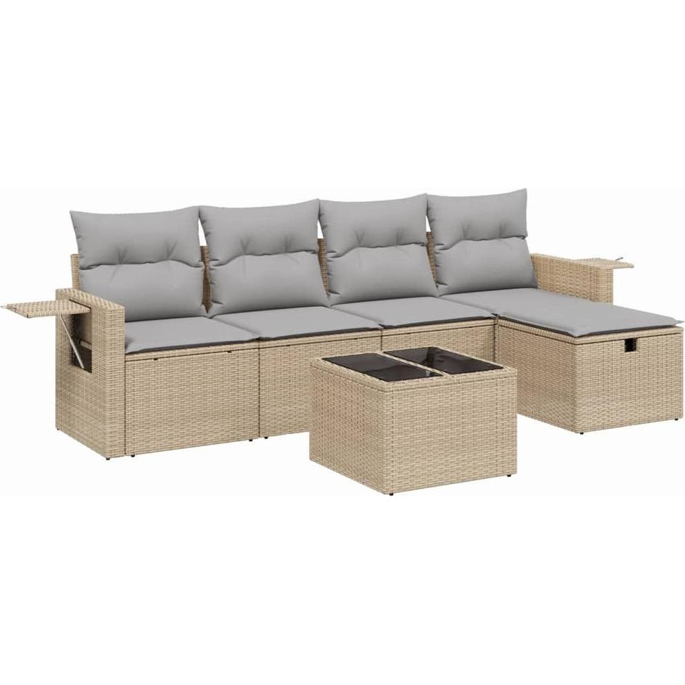 VidaXL, Gartenlounge, 10-tlg. Garten-Lounge-Set mit Kissen
