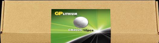 Actual product image GP Batteries Lithium CR2025, Rechargeable battery, CR2025, Lithium Manganese Dioxide (LiMnO2), 3 V (10 pcs., CR2025)