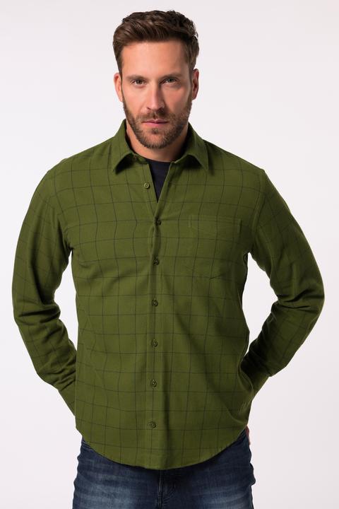 Produktbild JP1880 JP 1880 Karo-Flanellhemd, Langarm, Kentkragen, Modern Fit (4XL)