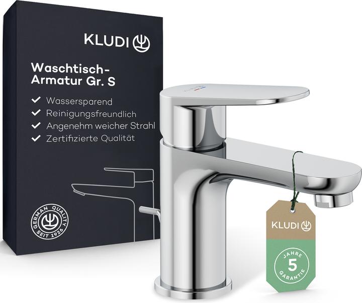 Kludi X1 Mitiguer de lavabo, taille S, avec vidage