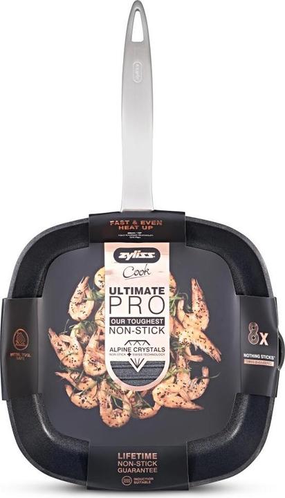 Productafbeelding Zyliss Ultimate Pro (Grillpan, Aluminium, Roestvrij staal, 26 x 4.50 cm)