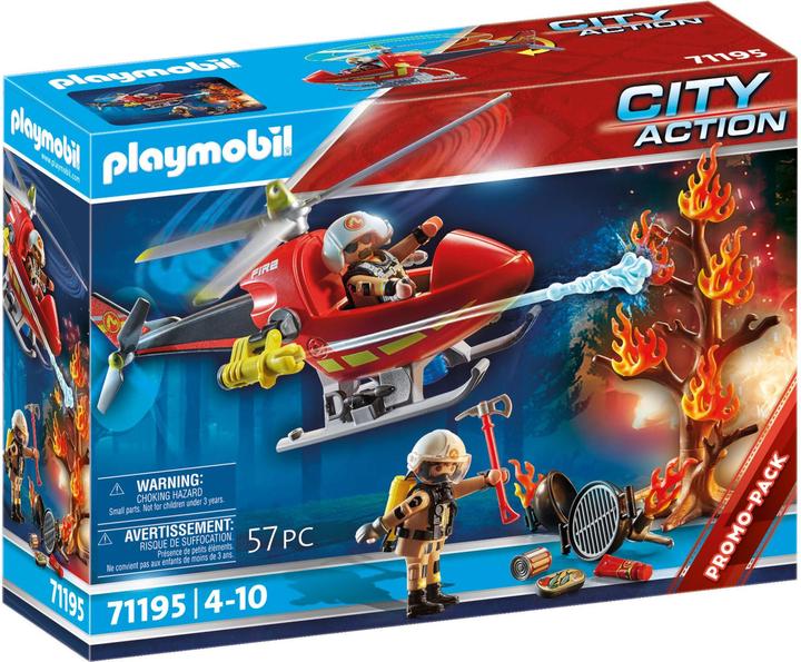 Immagine prodotto Playmobil Elicottero dei vigili del fuoco (71195, Playmobil Città d'azione)