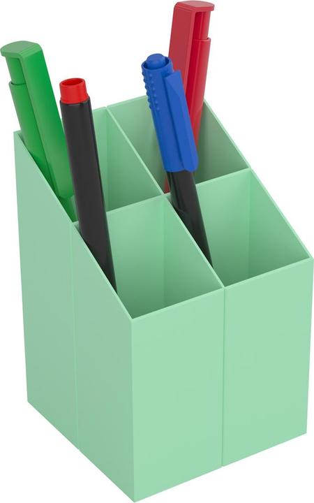 Produktbild Ico Schreibtisch-Organizer quadratisch, 4 Fächer, pastellgrün
