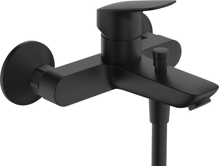 Produktbild hansgrohe HG Einhebel-Wannenmischer LOGIS DN 15, Aufputz mattschwarz