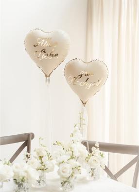 Actual product image Partydeco Folienballons Herzen, Hochzeit (2x)