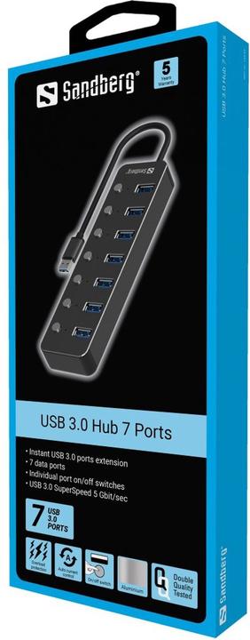 Produktbild Sandberg Hub 7 x SuperSpeed USB 3.0 (USB-A, 7 Ports)