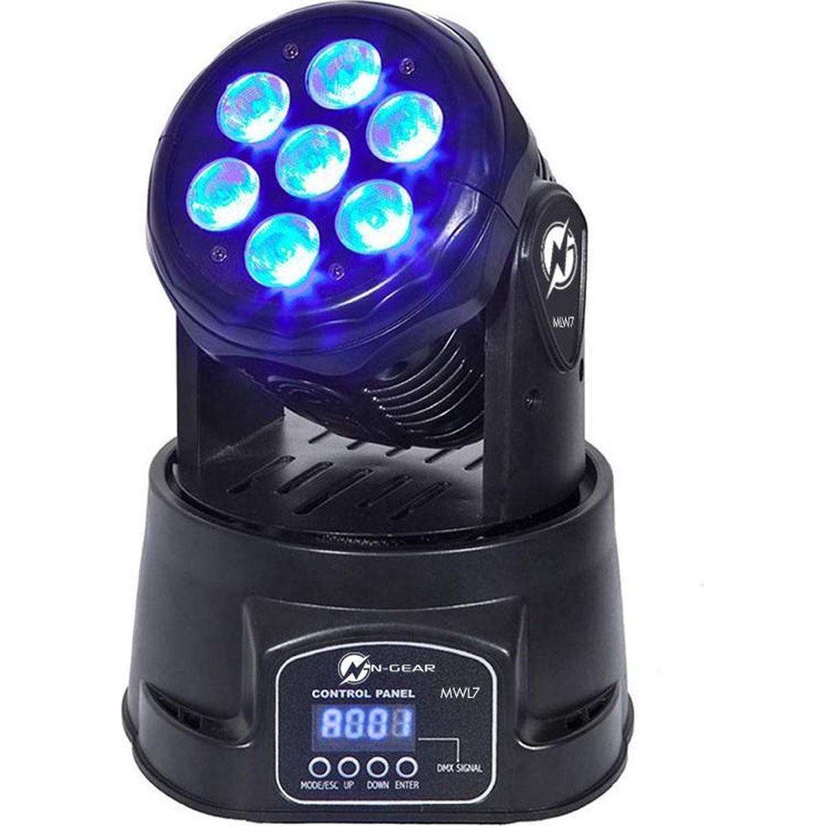 N-Gear Light move wash light 7 (10 W, LED), Faro