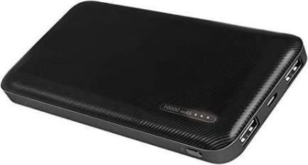 Produktbild LogiLink Mobiler Zusatzakku, 10.000 mAh, 2x USB, schwarz tragbarer Zusatzakku für Smartphones & Tablet-PCs (10000 mAh, 10 W, 37 Wh)