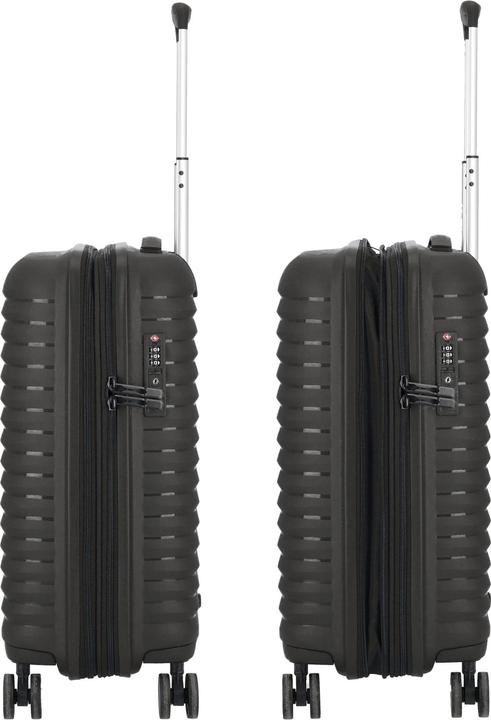 Immagine prodotto D&N Travel Line 4500 Carrello cabina a 4 ruote S 55 cm con ripiegamento elastico (38 l, Bagaglio a mano (fino a 50 litri))