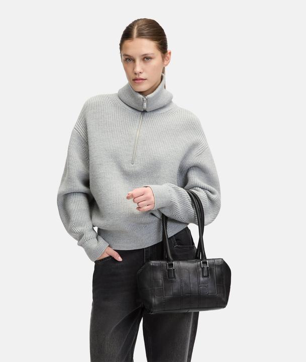 Image du produit Liebeskind Berlin Satchel Schultertasche aus Schafsleder mit Monogrammprägung