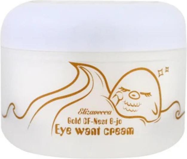 Actual product image Elizavecca Eye cream "Eye Want" with gold and swallow's nest (Eye Care Cream, 100 ml, Day + Night)