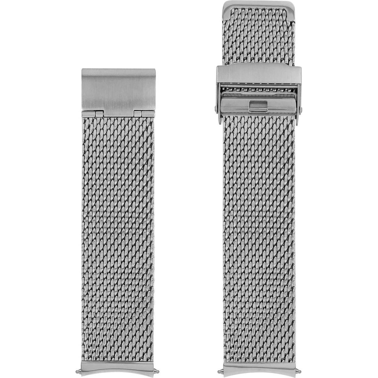 Zeppelin Bransoleta stalowa srebrna 22 mm (Acciaio), Cinturini per orologi, Argento