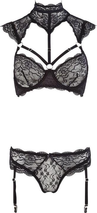 Image du produit Cottelli Collection Set de jarretelles avec embout floral (80 B)