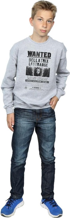 Actual product image Boys Bellatrix Lestrange Wanted Sweatshirt (128)