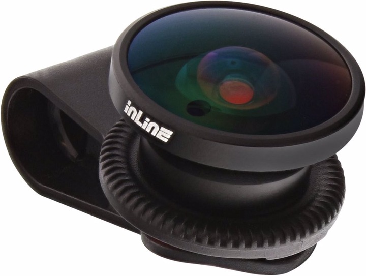 Produktbild InLine Smartphone Aufsteck-Objektiv Fisheye Weitwinkel 0.30X