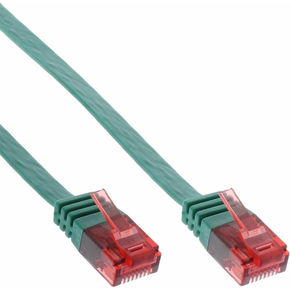 InLine Patchkabel flach (U/UTP, CAT6, 3 m), Netzwerkkabel