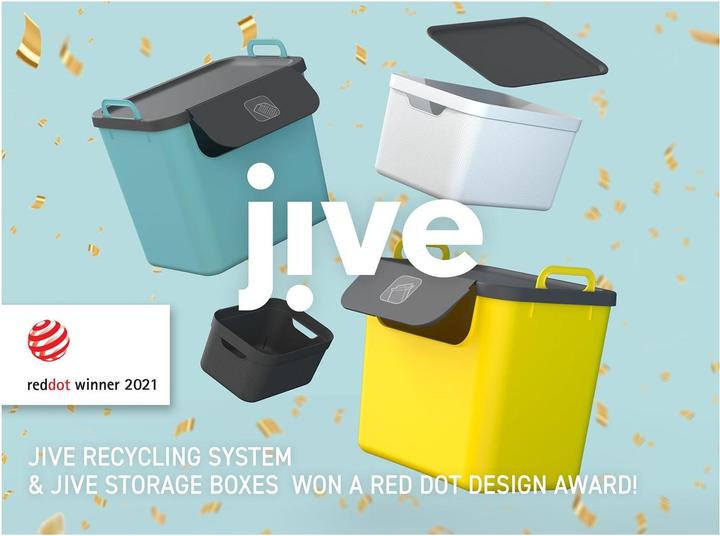 Image du produit Rotho Set de 3 poubelles de recyclage 30 L JIVE (90 l)