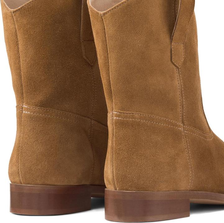 Produktbild La Redoute Collections Flache Boots aus Veloursleder (39)