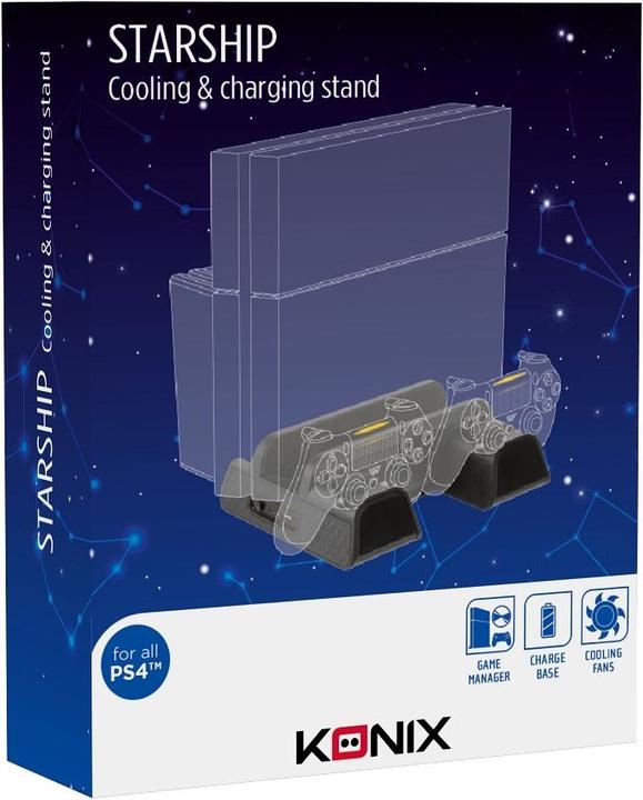 Produktbild Konix Station Mulit P4 Pro/Slim Controller-Ladestation (PS4)