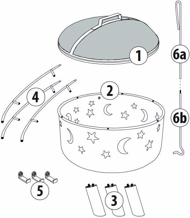 Immagine prodotto Landmann Cestini per il fuoco (75 cm)